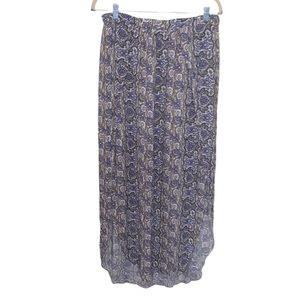 American Eagle Maxi Midi Paisley Print Skirt Size Medium